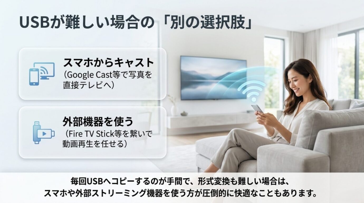 ブラビアでUSB以外から再生する方法 スマホからのキャストやFire TV Stickなど外部機器を使うブラビアの再生方法