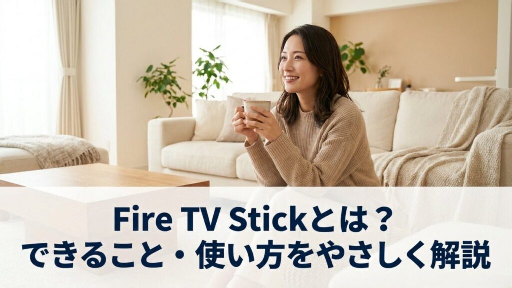 Fire TV Stickとは？できること・使い方をやさしく解説