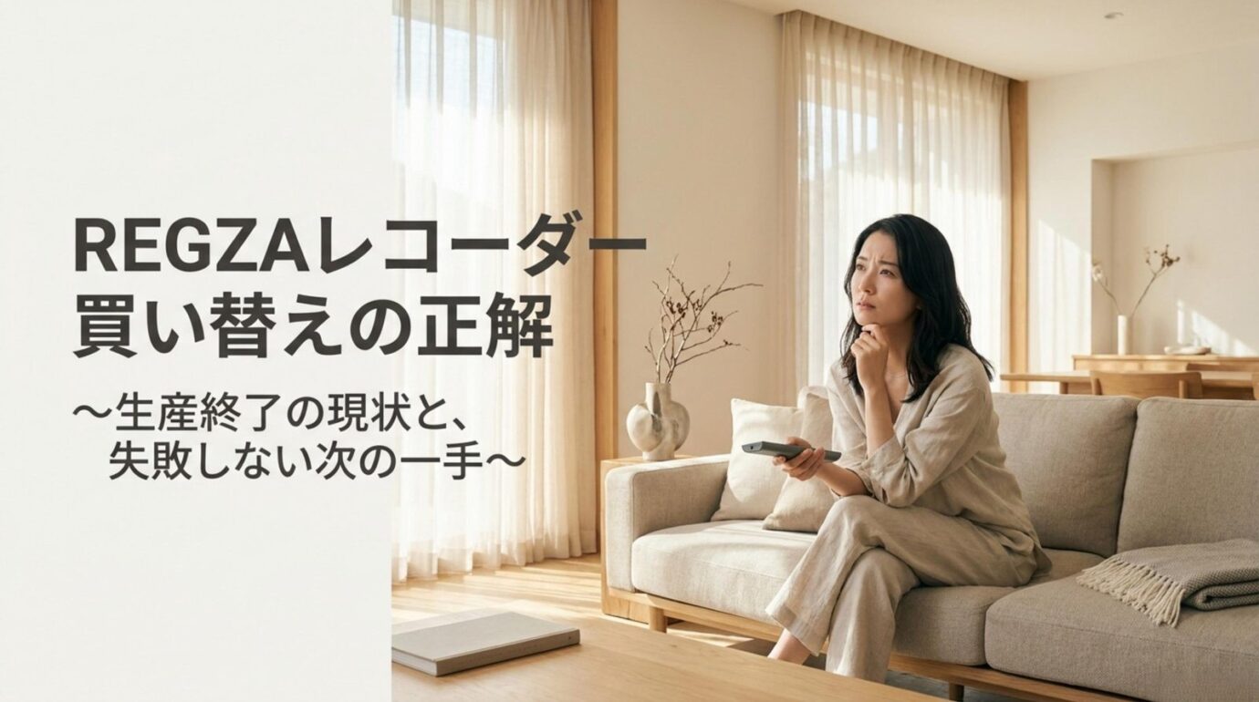 REGZAブルーレイ生産終了｜今後おすすめの代替機を選ぶ　