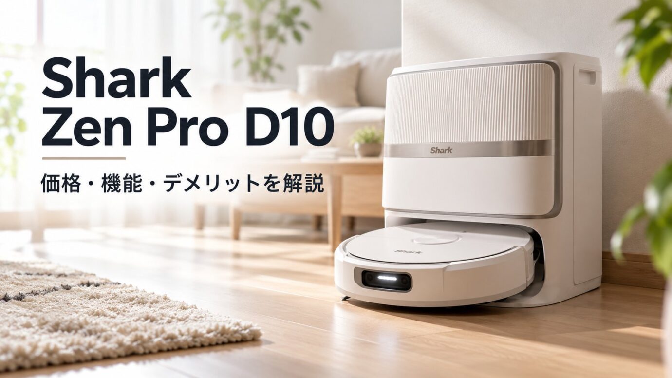 Shark Zen Pro D10は何が違う？価格・機能・デメリットを解説